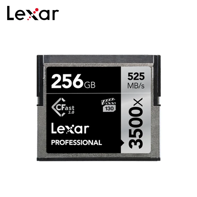Original Lexar 3500x 128GB 64GB Max Reading Speed 525MB/S CFast 2.0 Card Memory Card 512GB 256GB Professional For 4K HD Camera