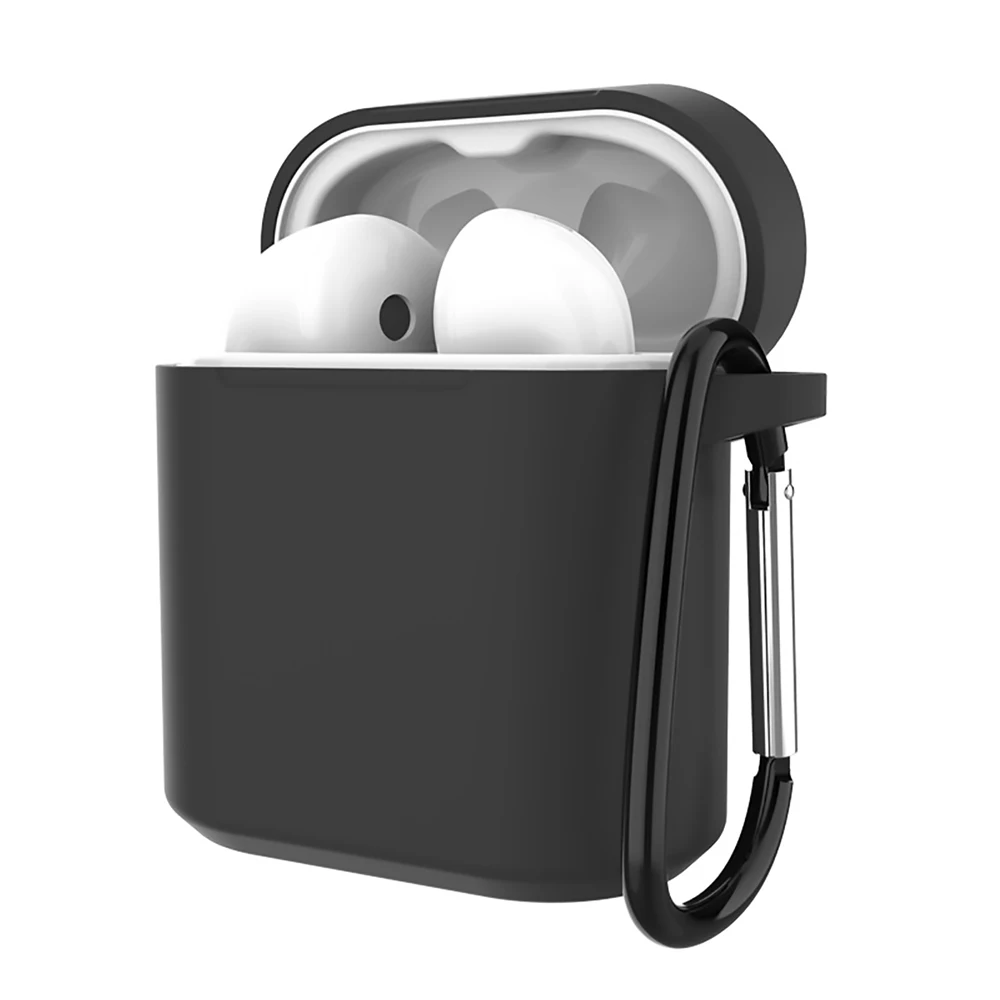 black case 5 шт./компл. силиконовые Беспроводной Bluetooth футляр для наушников для Honor flypods/Honor flypods Pro/huawei FreeBuds 2 Pro вкладыши - Цвет: black case