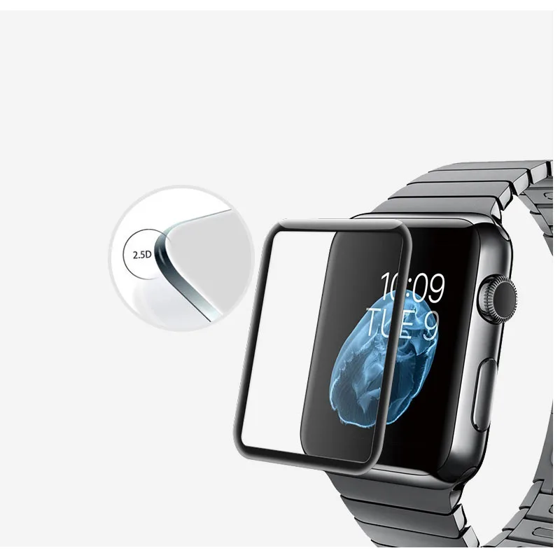 ANCHELOR полный Экран крышка защитная пленка Smart Watch Series 1 2 3 закаленное Стекло Apple 42 мм