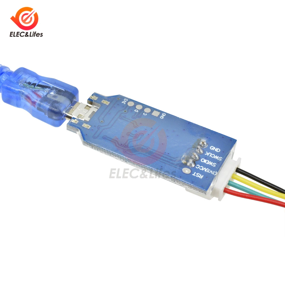 OB ARM Emulator Debugger Programmer Downloader Replace V8 SWD M74 for J-Link Emulator blue MCU Micro USB Cable 4 Pin Jumper Wire