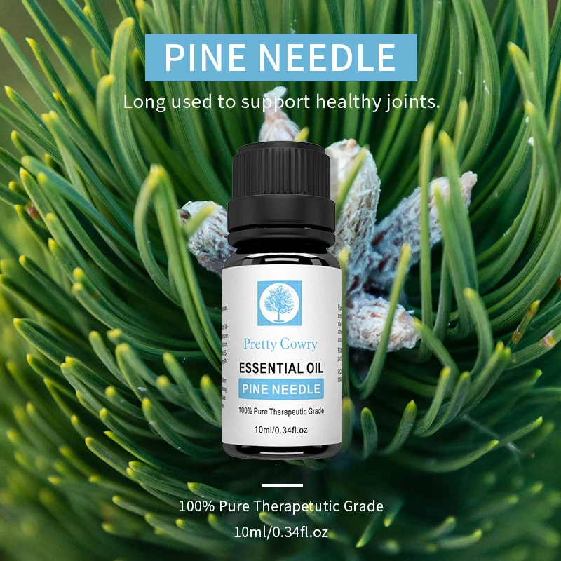Pretty Cowry Pine Needle эфирные масла чистый натуральный 10 мл Органическое Тело снимает стресс уход за жирной кожей помогает массажное масло для сна