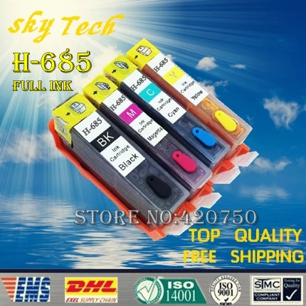 Картридж для принтеров HP 685XL 3525 4615 4625 5525 6520 6525|ink cartridge|refillable ink cartridgesink refill |