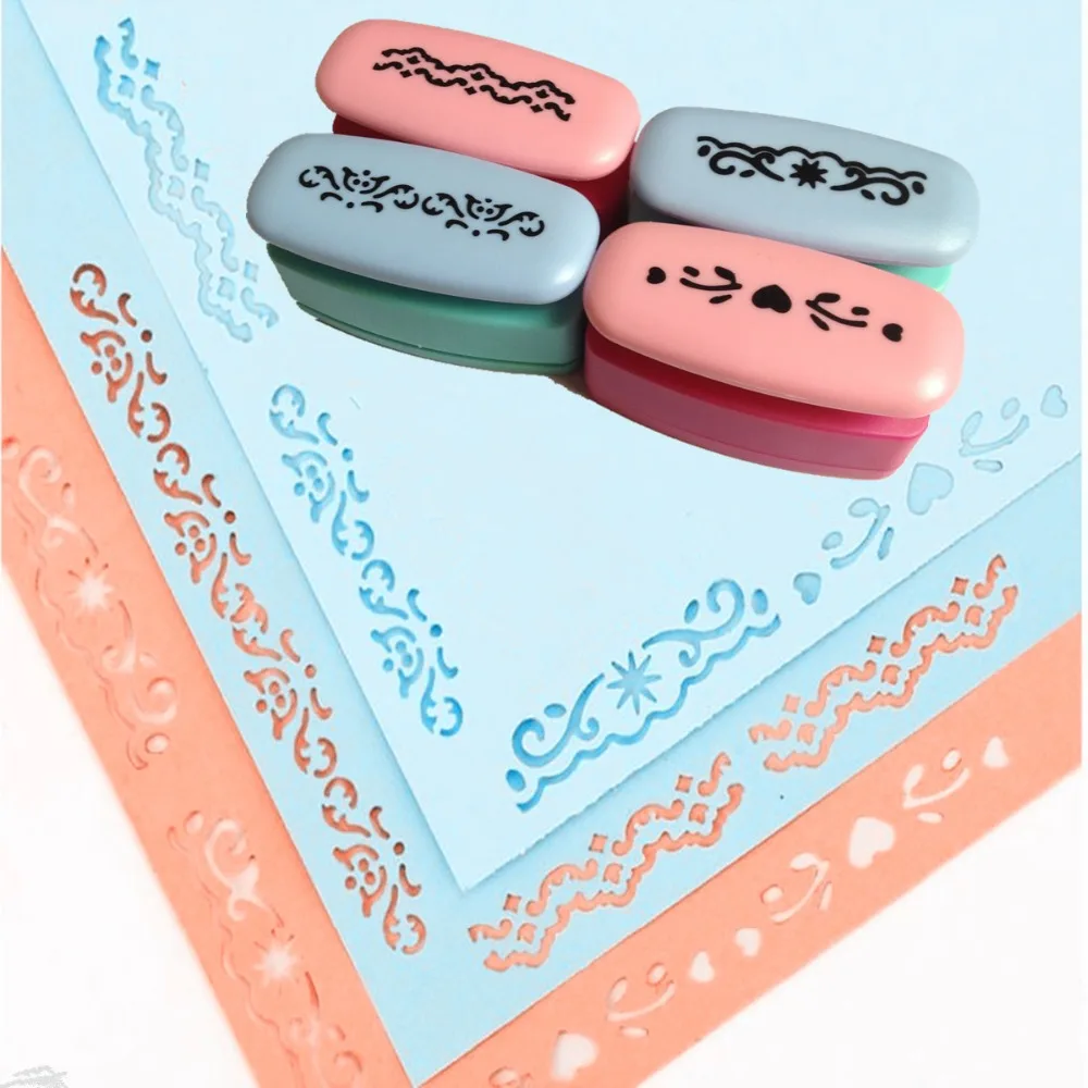 4 Бумага Дырокол Craft резак Дети Tool записки Перфорация звезда сердце бабочка