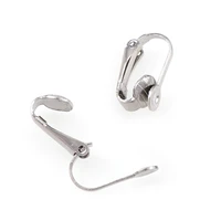 20pcslot stainless steel fashion french lever hook with open ring back stopper hook earrings for diy earring findings