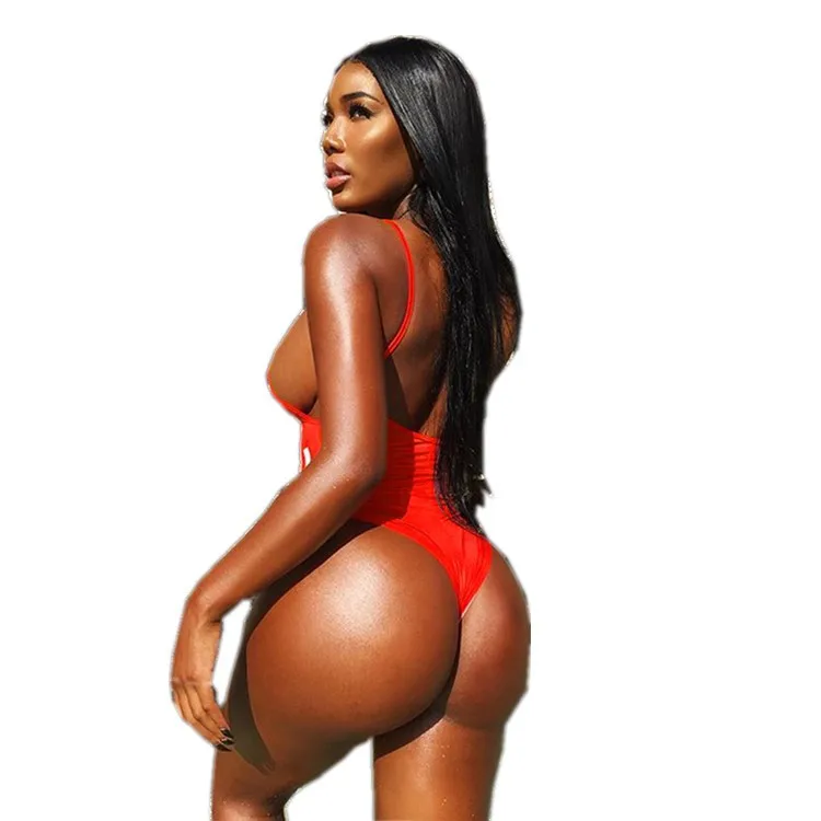 2019 Женская одежда для плавания сексуальный купальник с высоким вырезом