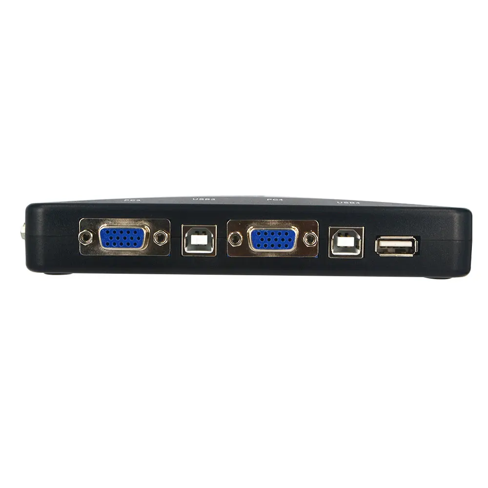 Kebidumei 4 порта USB 2 0 KVM VGA SVGA переключатель Hub Box селектор адаптер с шт. кабель для ПК