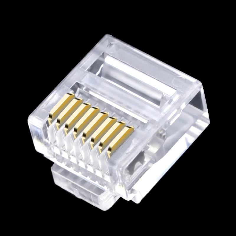 Плоский сетевой кабель cncob Cat5e utp соединитель 8P8C rj45 модульный разъем Ethernet