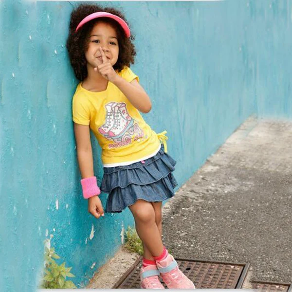 2 шт. хлопковая юбка с коротким рукавом и мультяшным принтом | Мать ребенок