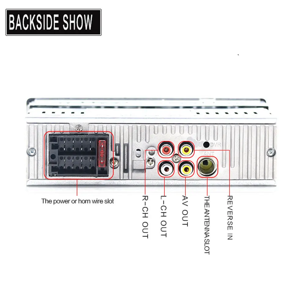 Podofo 4019B Автомагнитола 4,1 дюймов 12 в 1 Din Авто Аудио Стерео Bluetooth 2,0 USB AUX FM радио тюнер Поддержка камеры заднего вида плеер