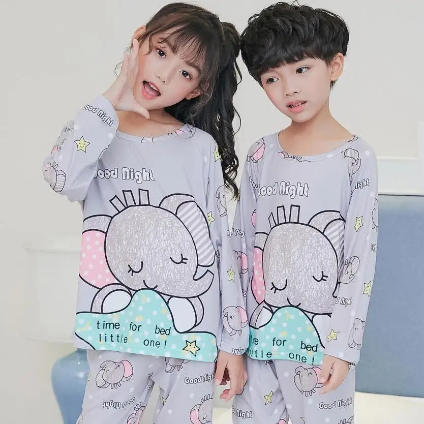Набор пижам для девочек 3-14 лет набор с длинным рукавом | Мать и ребенок