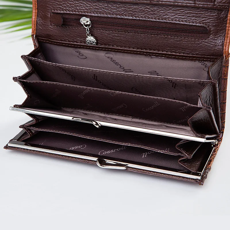 Женский кошелек T1139 из натуральной кожи с отделением для карт|genuine leather women wallet|leather