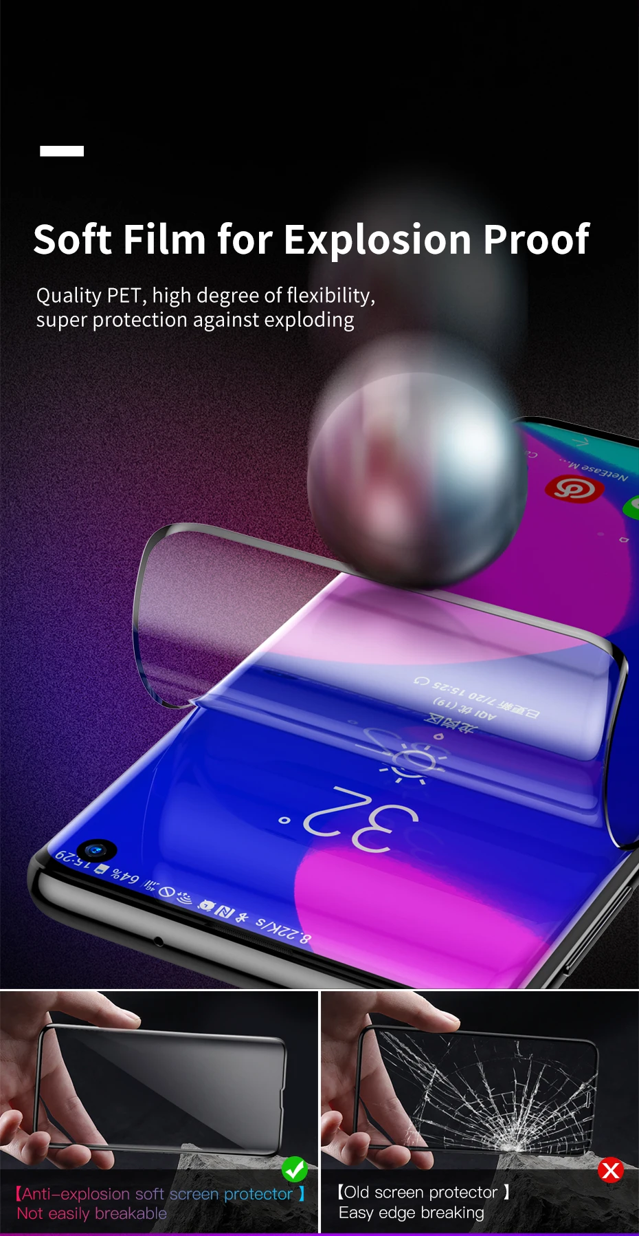 Baseus 2 шт 0,15 мм закаленное стекло для samsung Galaxy S10 S10 Plus Защитная пленка для экрана полностью изогнутое закаленное стекло