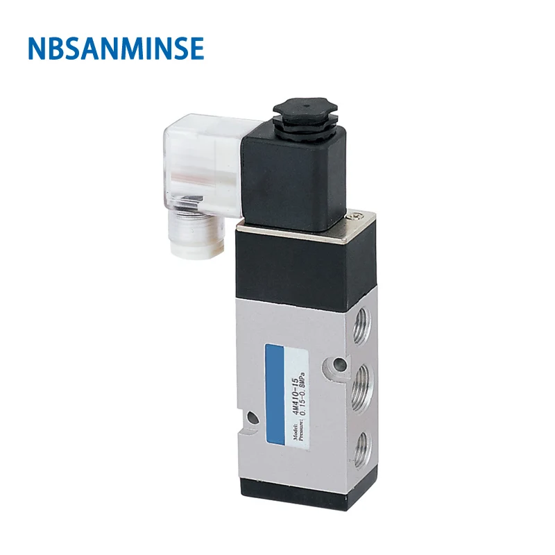Пневматический клапан Sanmin 4M410, 4M420, 4M430G, 1/2, тип коллектора Соленоидный клапан с одной двойной катушкой