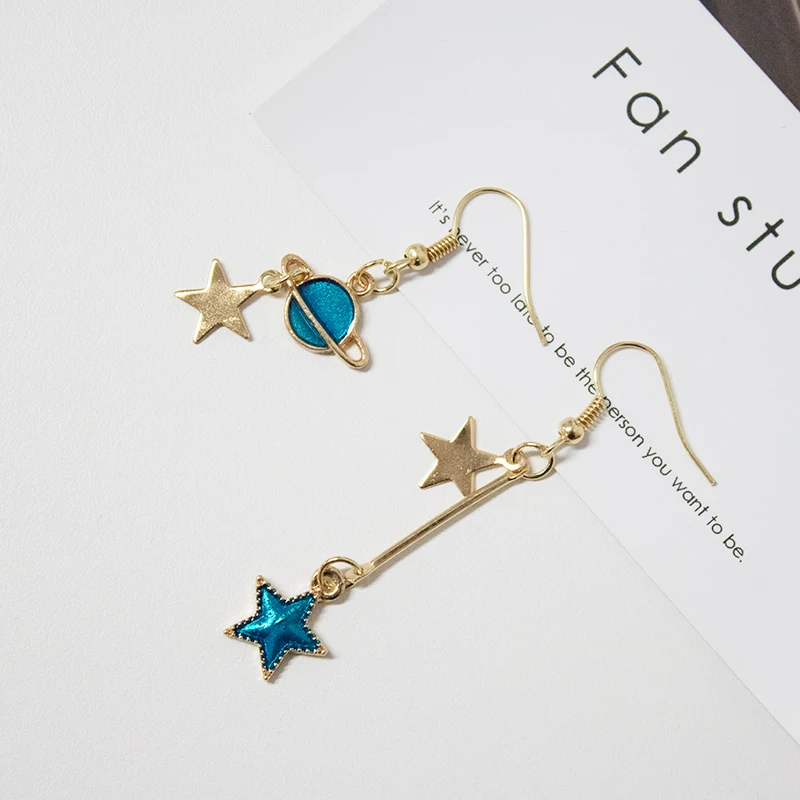 Серьги eardrop 2019 модные высококачественные серьги звездного неба подходят для