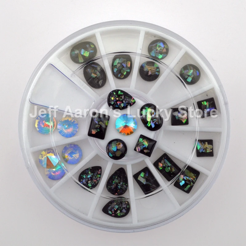 Украшения для ногтей black стразы украшения дизайна рулевое колесо аксессуары