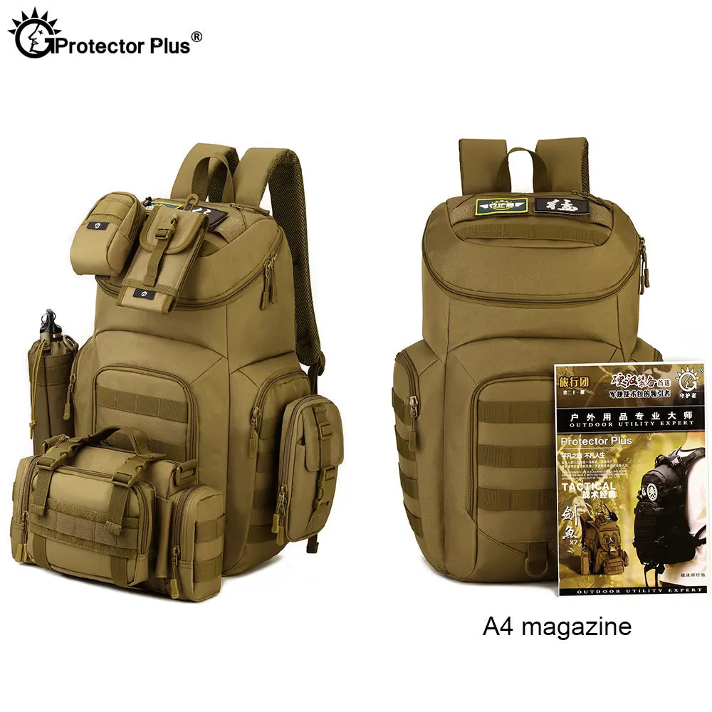 

40L Molle Tactical Military Backpack Waterproof 15 Inches Travel Camping Hiking Bag Outdoor Climbing 1000D Nylon Strong Rucksack