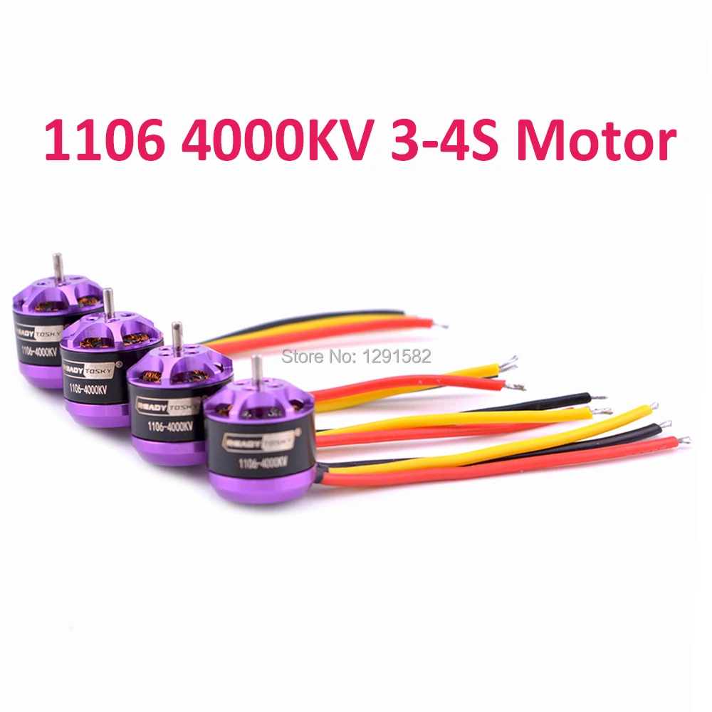 Мини 1106 4000KV бесщеточный двигатель 3 4S для 60 мм 70 80 90 100 FPV RC гоночный Дрон