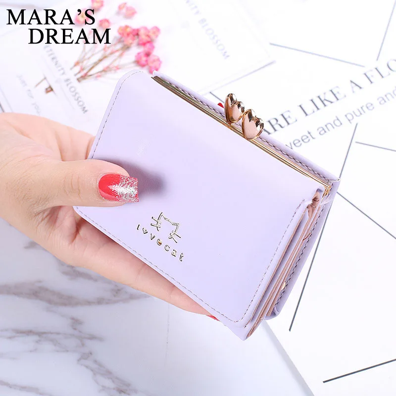 Mara's Dream 2018 женский кошелек с милым котом маленький на молнии для девушек
