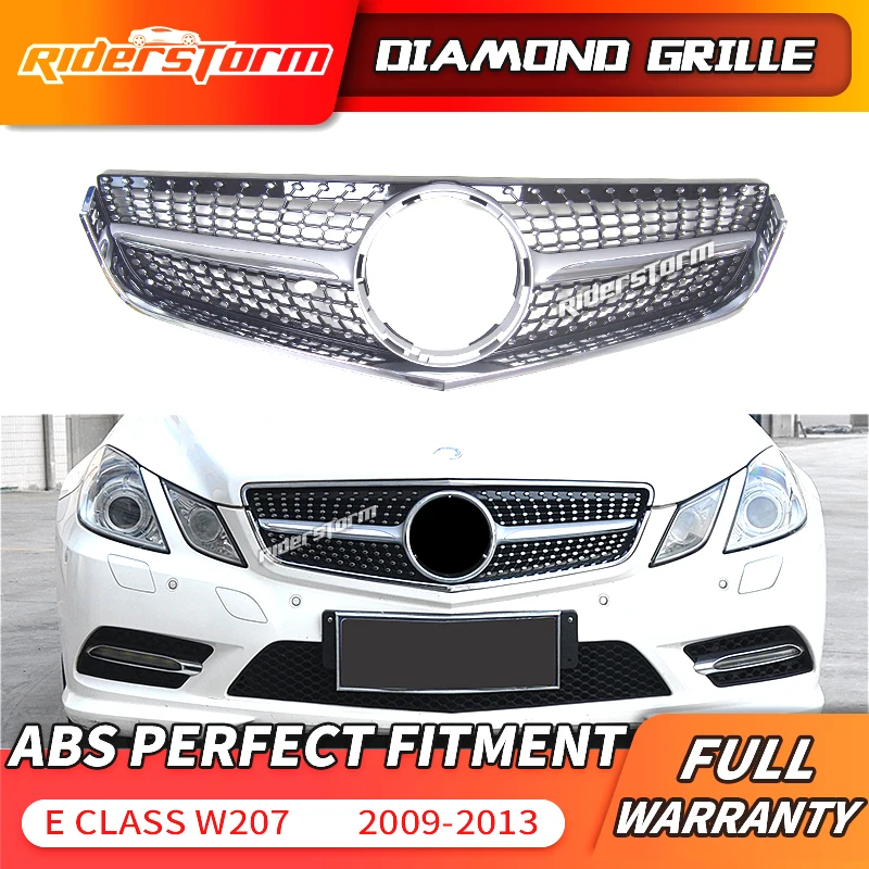 W207 Алмазный гриль C207 Передняя решетка для Mercedes Benz E Coupe w207 подтяжка лица передний бампер СПОРТ 2009-2013 E200 решетка бампера