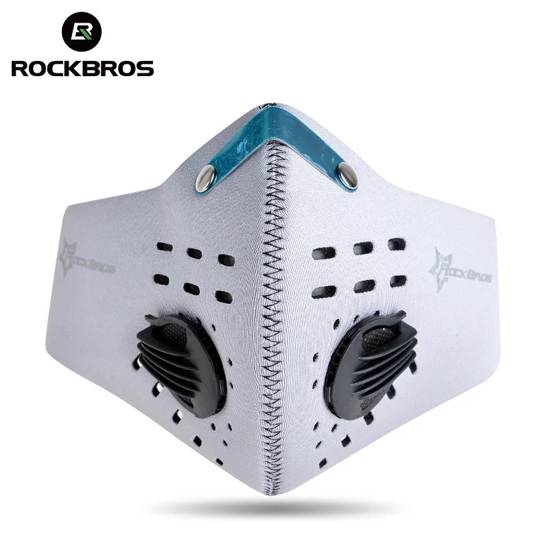 Rockbros активированный уголь анти туман фильтр дышащий велосипед велоспорт лицо
