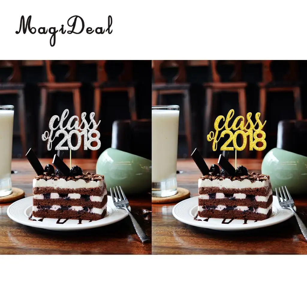 Упаковка из 20 классов 2018 топперов для тортов и капкейков поздравление выпускной