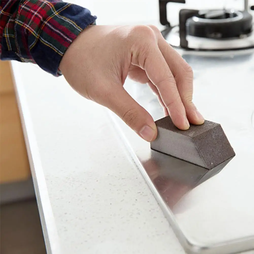 CC Волшебная щетка из глинозема Emery губка ржавчины пятна грязи зазор Чистая чаша