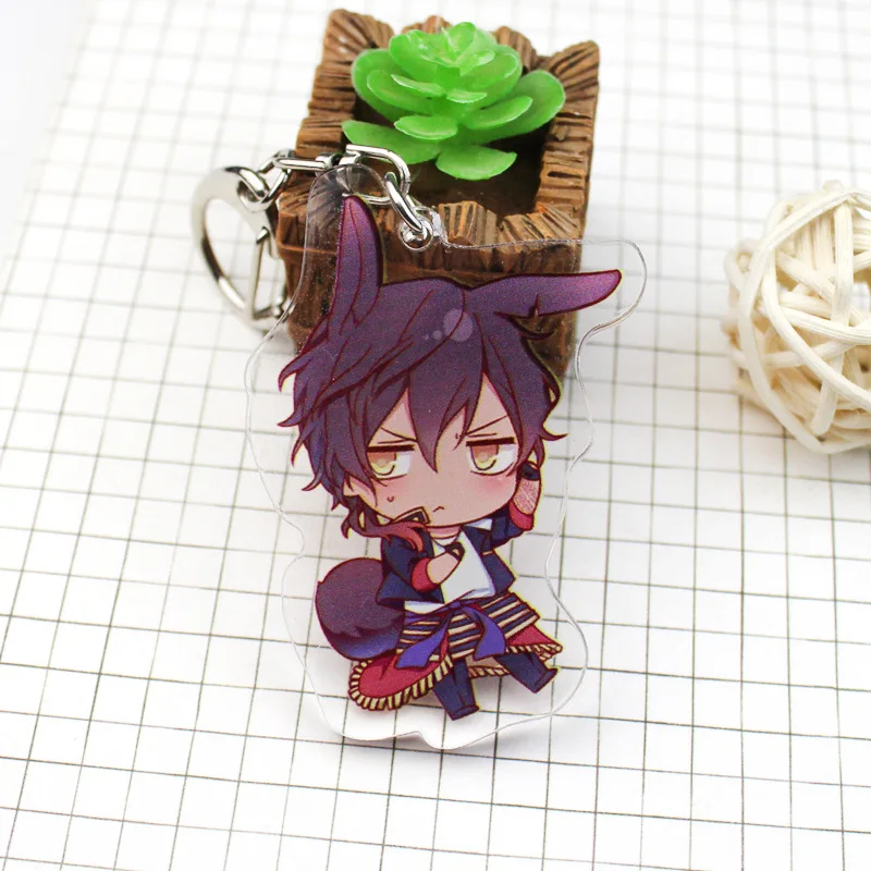 Аниме Touken Ranbu косплей брелок мультфильм Mikatsuki Nakigitsune автомобильный цепочка Брелки