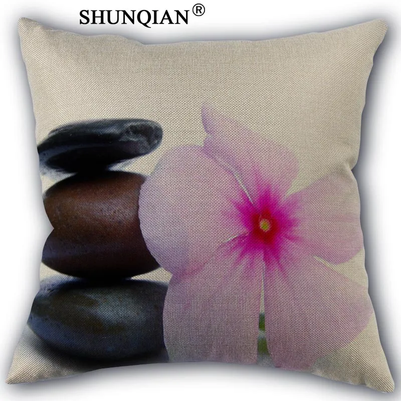 Чехол для подушки из хлопка и льна с орхидеей 45x45 см|linen pillowcase|pillow casedecorative pillow case |