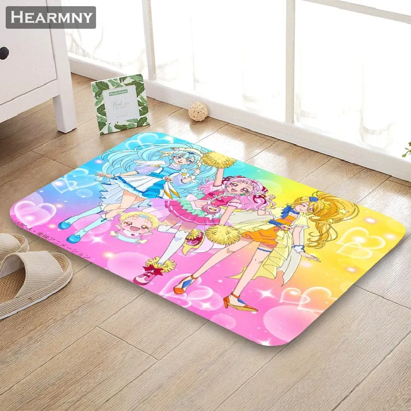 Maho Girls Precure! Коврик для двери, напольный коврик для дома, креативный коврик, супер мягкий Впитывающий Коврик для ванной комнаты, входная дверь, 40X60 см, 50x80 см - Цвет: 7