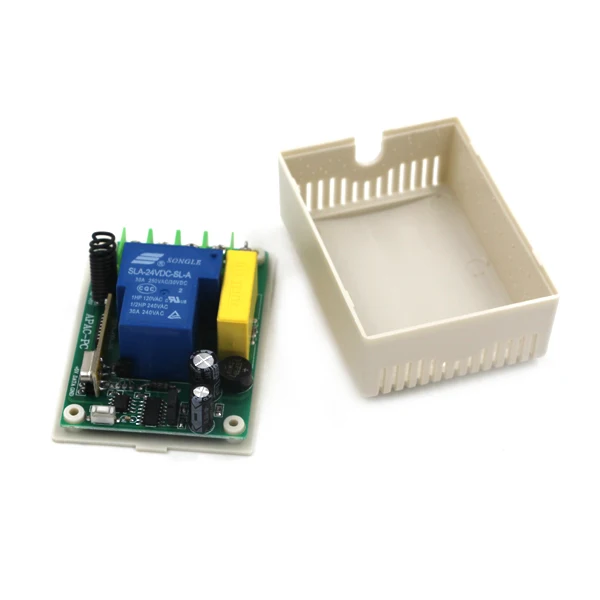 

Wholesale AC 220V 30A 1CH Learning Code High Power 3000W RF Wireless Remote Control System For Lamps Electric Doors Windows 4364