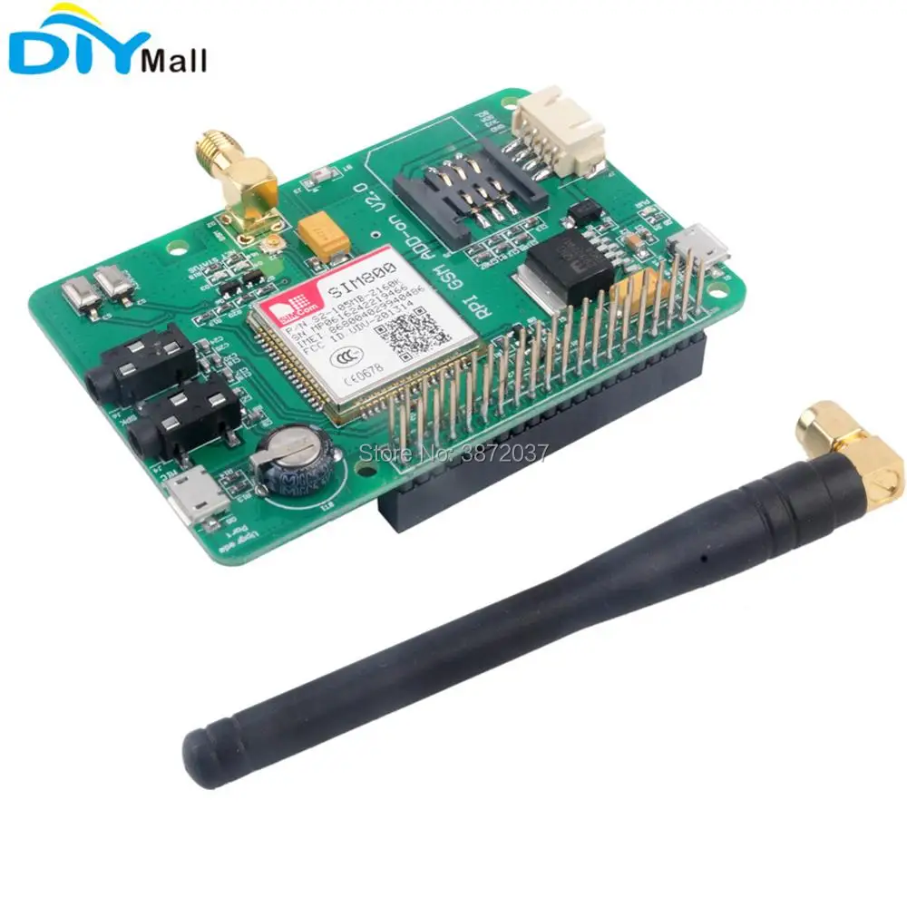 SIM800 макетная плата 2G GSM GPRS модуль Quad Band UART Add on V2.0 Плата расширения сообщений для