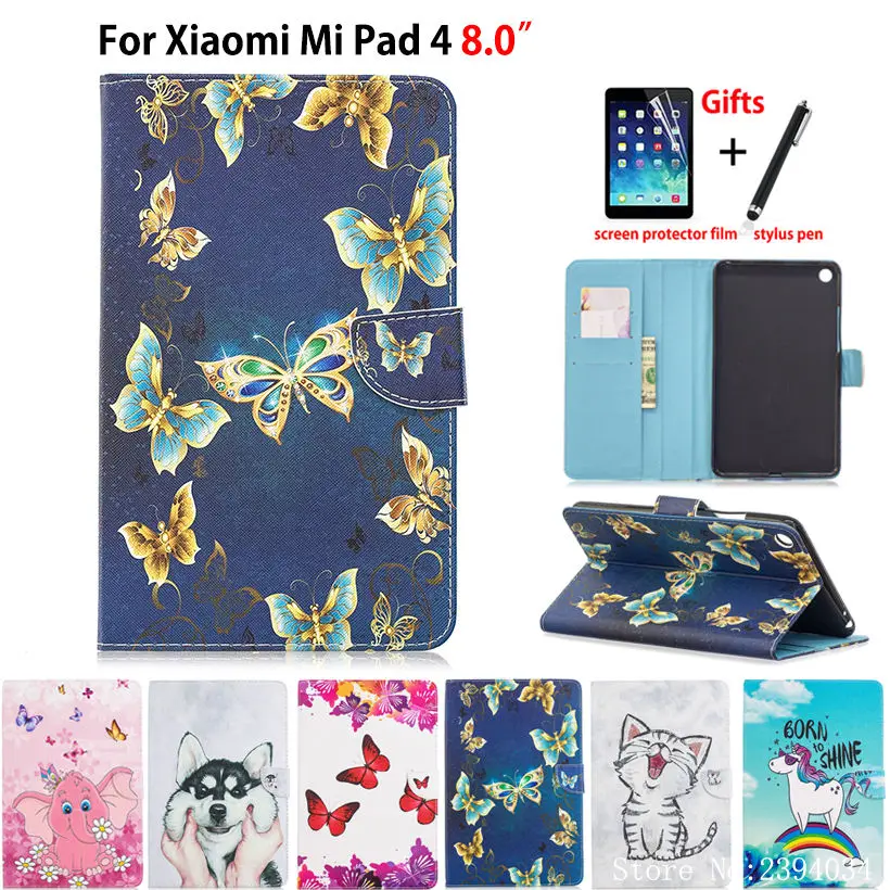 Чехол С Рисунком бабочки для Xiaomi Mi Pad MiPad 4 Mipad4 чехол 8 0 дюйма планшета силиконовый