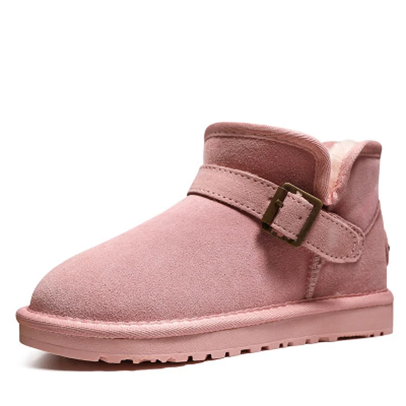 Zapatos mujer/Женская обувь с круглым носком, зимние сапоги, новые зимние сапоги на молнии, женская обувь, женская теплая Классическая обувь
