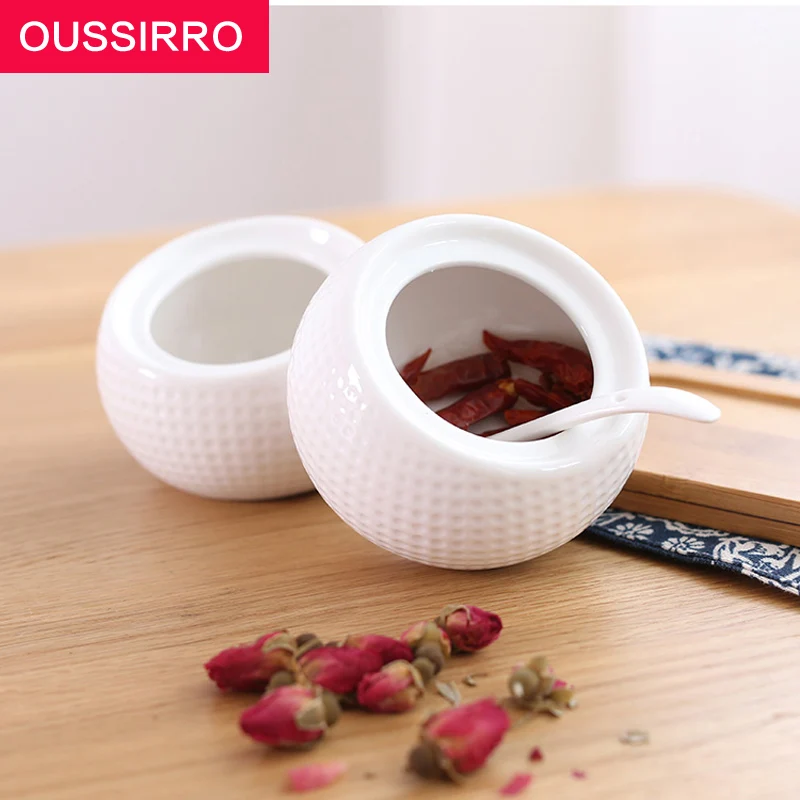 Набор из 3 предметов кухонные принадлежности банка для специй керамическая