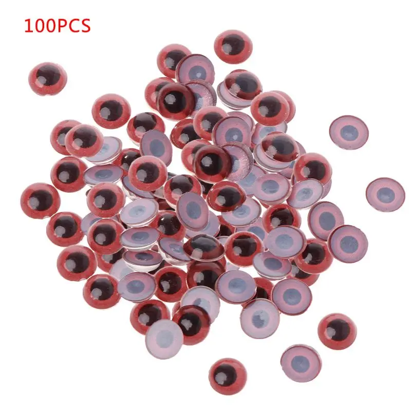 

100Pcs 8mm/10mm/12mm/14mm/16mm/20mm Plastic Doll Puppet Animal Crafts Safety Eyes For Bear Children Kids DIY Toys