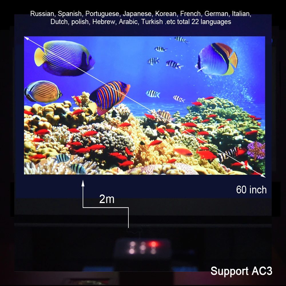 Ultramini DLP проектор T5 светодиодный Full HD мини Бимер 1080 P 4 К Видео Домашний кинотеатр