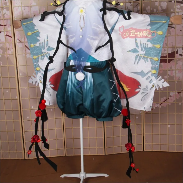Onmyoji 2018 SSR yuki douji Пробуждение новая кожа кимоно униформа косплей костюм Бесплатная