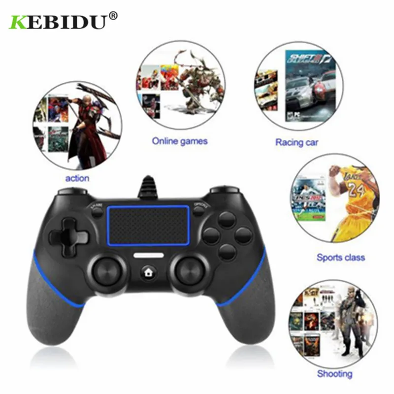KEBIDU джойстики USB для PS4 проводной джойстик usb sony Playstation 4 Dualshock игровые устройства с