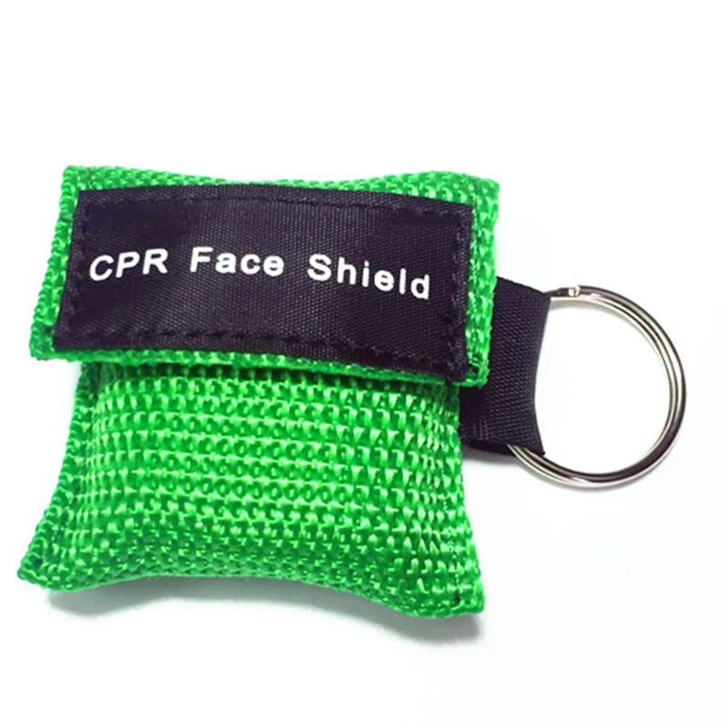 GR Опциональная цветная маска реаниматора CPR, брелок для первой помощи, маска для экстренной помощи, инструменты для ухода за здоровьем - Цвет: GR