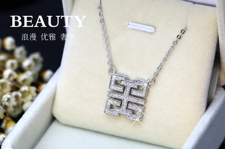 2020 новый кристалл от Swarovski 925 Серебро Личность специальное модное ожерелье
