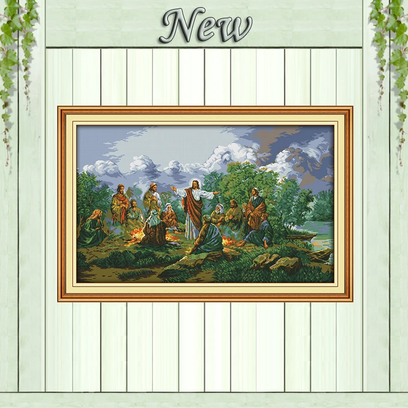 

Jesus and his disciples Painting Drawing counted printed on canvas 14CT 11CT DIY DMC Cross Stitch kits Needlework Set Embroidery