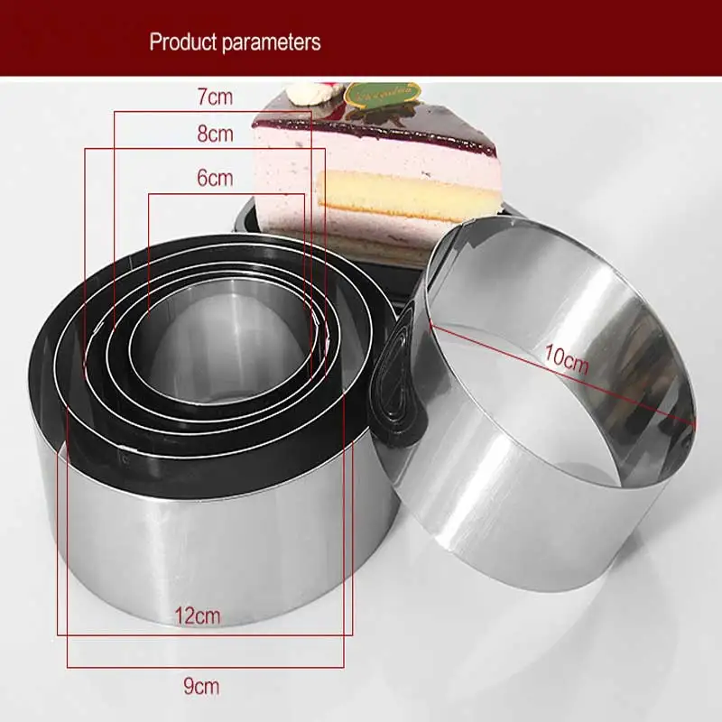 Кухонные принадлежности набор из 6 предметов нержавеющей муссы инструментов для