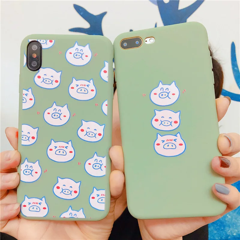 Мягкий силиконовый чехол для телефона iPhone 6 6s 7 8 Plus X XR XS Max милый мультяшный