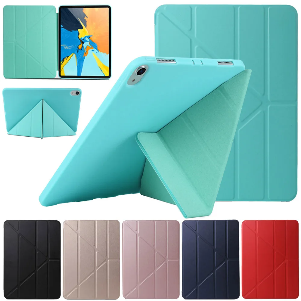 Многоразовый чехол для планшета для iPad Pro 11 из искусственной кожи трансформеры, чехол-подставка, умный чехол с функцией автоматического сна для iPad Pro 11 дюймов