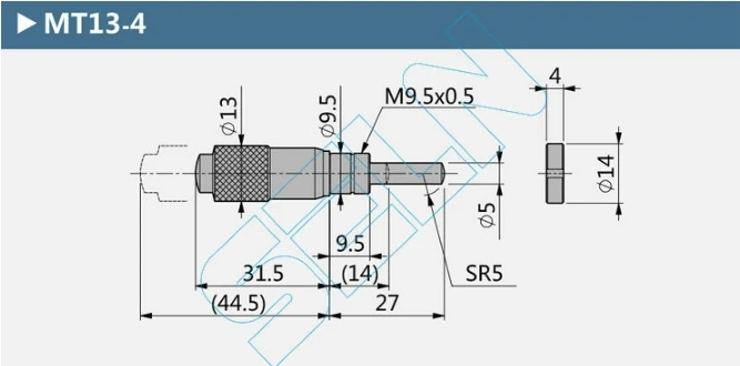 Тонкая настройка 0-25 мм MT25 Тип винтовой мерный микрометр поворотная ручка 1 шт. |