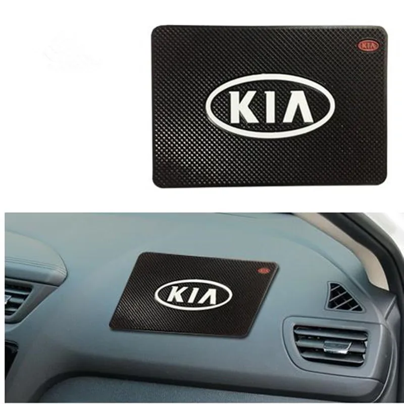 Для KIA, K2, K3, Cadenza, SPORTAGE, Sorento, Borrego, Carens, Forte нескользящие мат, мобильный телефон коврик, Dashboard коврик AP-079