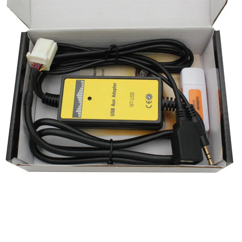 Автомобильный MP3 плеер 12 В-24 В ПВХ радио интерфейс USB Aux-in адаптер для Toyota Celica 6 + 6Pin
