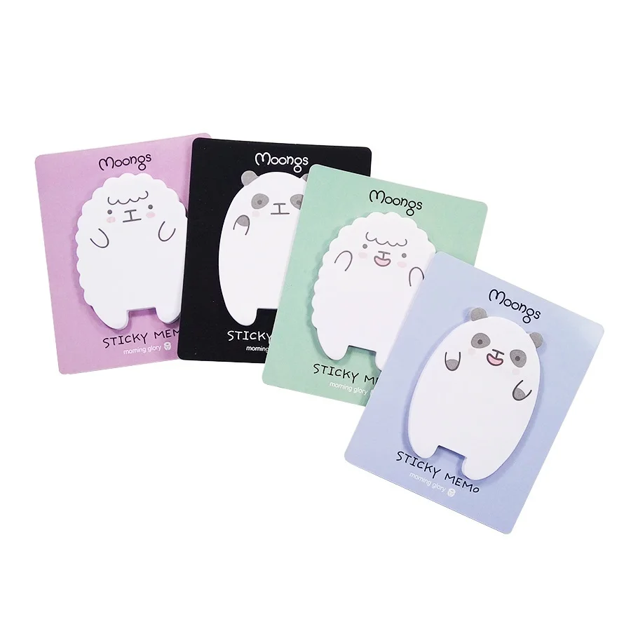 1Pcs/lot Cartoon Moongs Sticky Notepad Memo Message Post Stick Marker Zakka Sticker Stationery Material School Supplies |