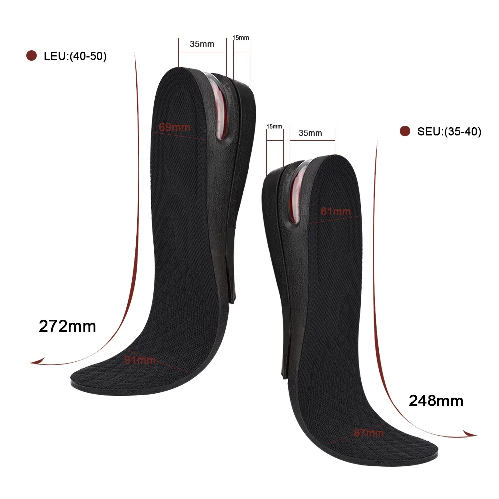 Елино 2 Слои кроссовки на воздушной подушке каблук высокий мягкие вставки под