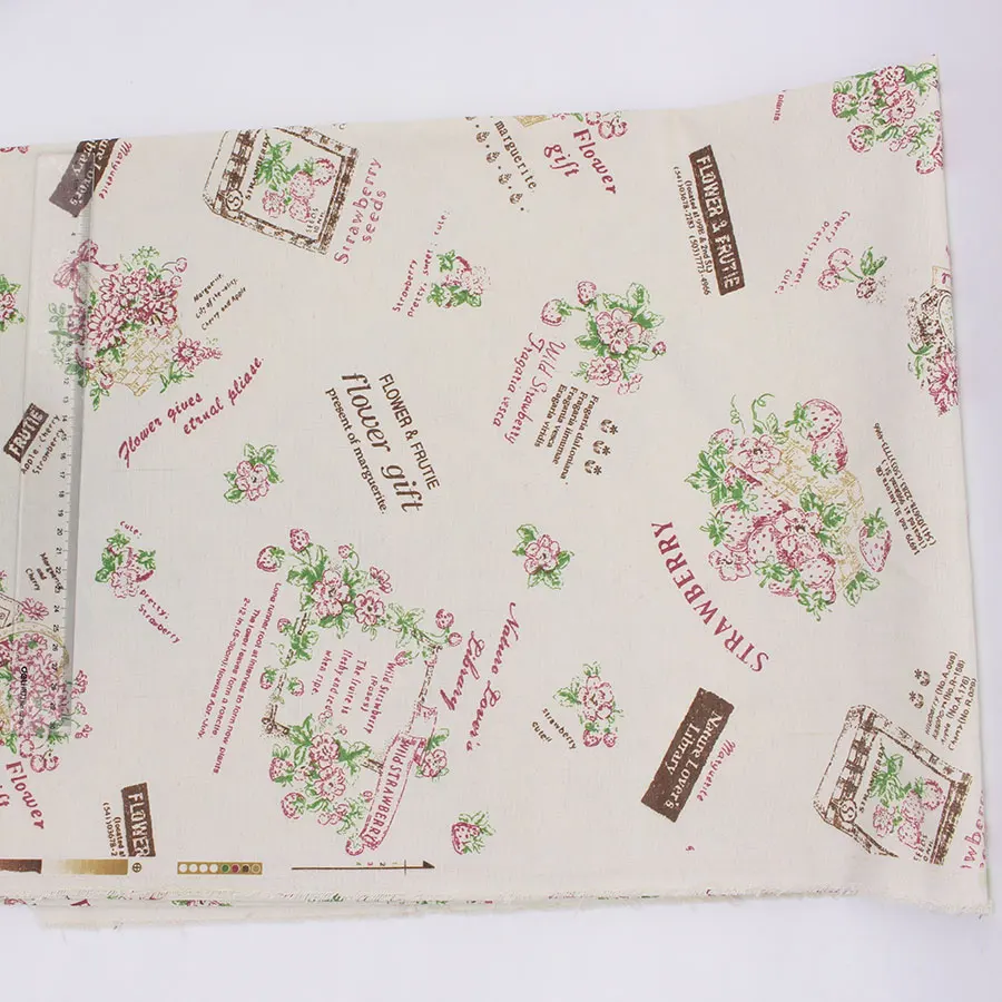 Ткань из полиэстера и хлопка с принтом ткань для шитья рукоделия тильда